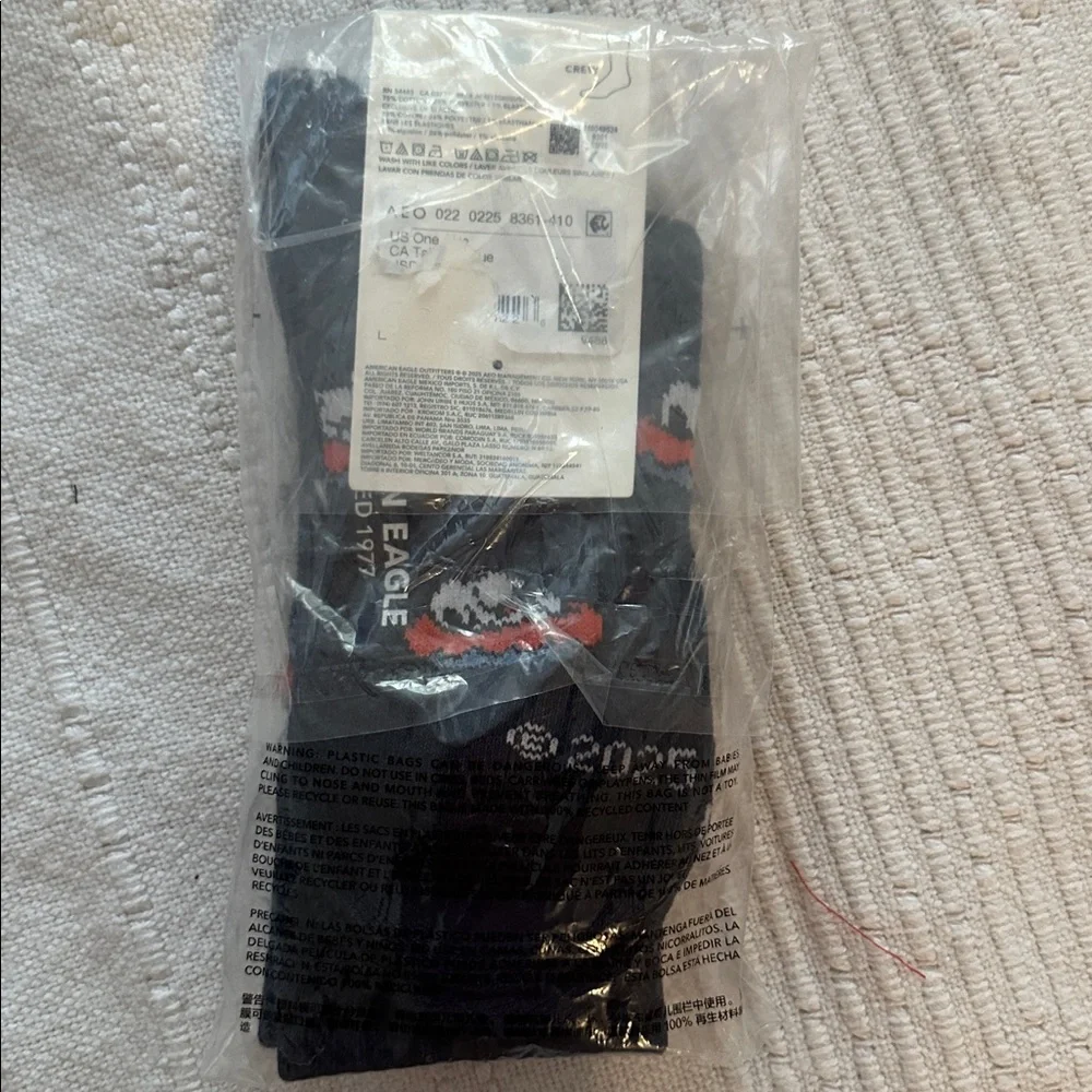 Christmas American Eagle Outfitters Navy Blue Graphic Socks
